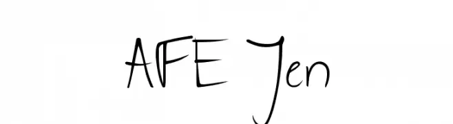 AFE Jen  フリーフォントのダウンロード