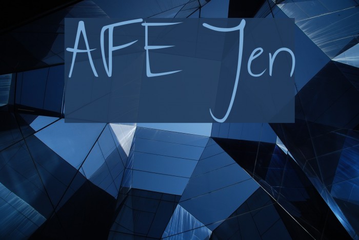 AFE Jen Font examples