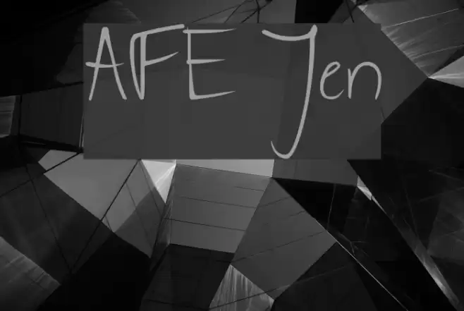AFE Jen Font examples