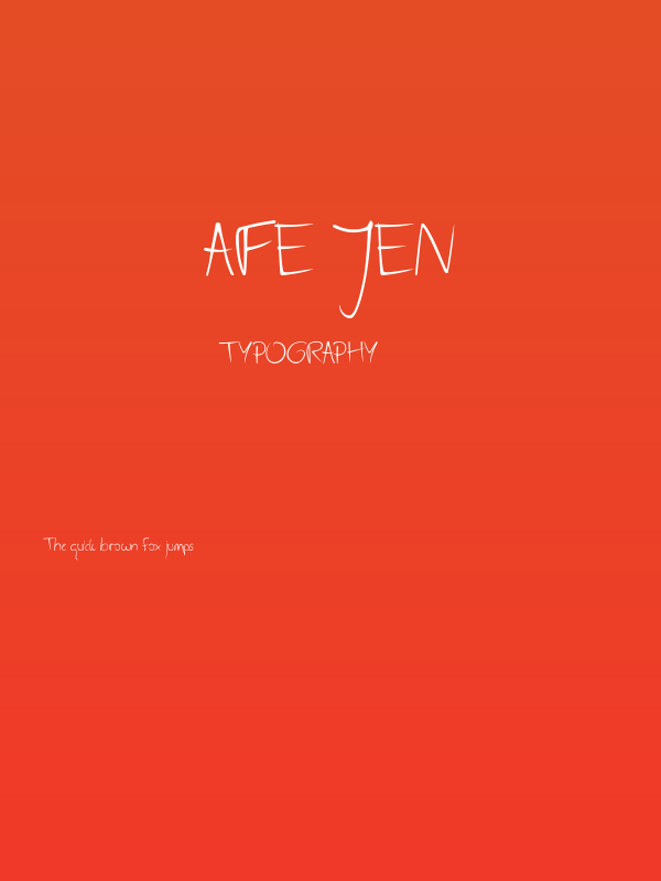 AFE Jen Poster
