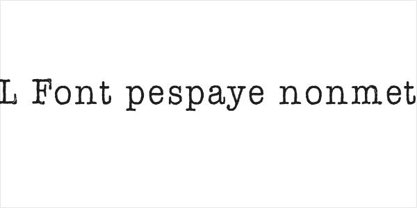 AFL Font pespaye nonmetric Logo