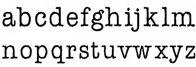 AFL Font pespaye nonmetric Caratteri MINUSCOLO