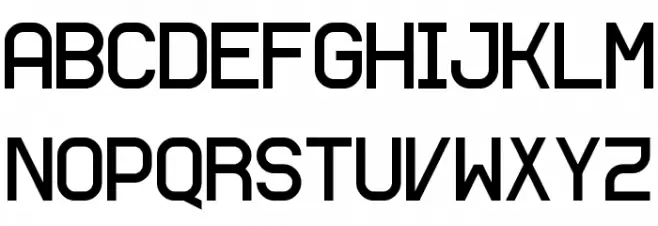 AFLD Regular Schriftart Groß