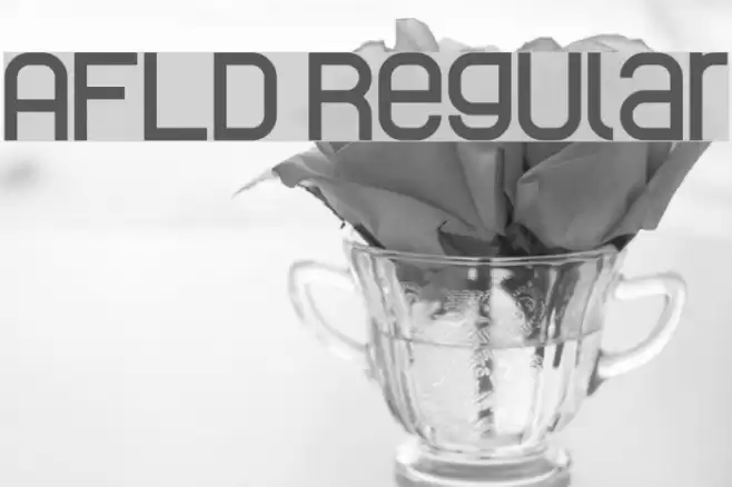 AFLD Regular Font examples