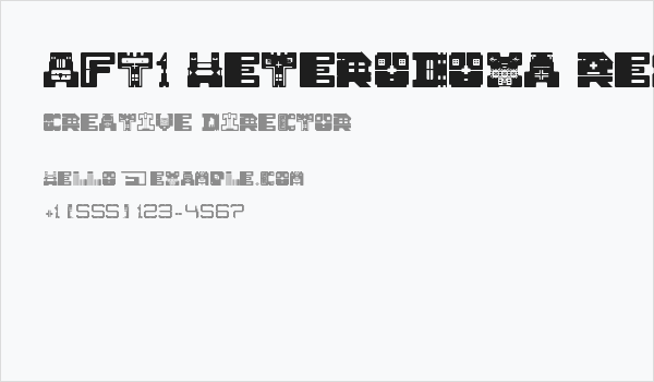 AFT1 Heterodoxa Regular Business Card