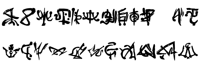 AFonteParanormal Regular Font LOWERCASE