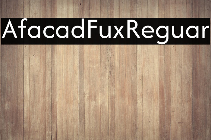 Afacad Flux Regular Example 1