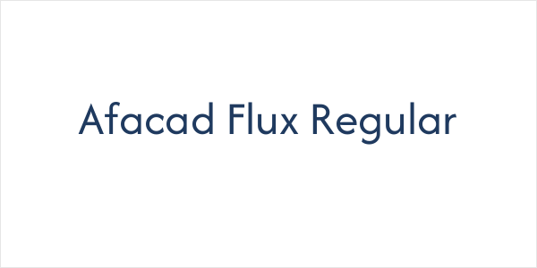 Afacad Flux Regular Logo