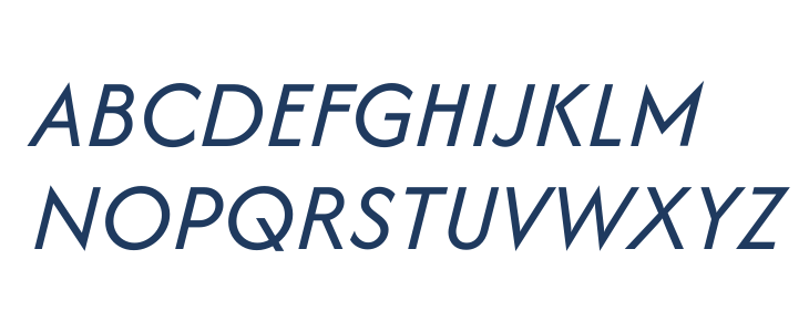 Afacad Italic Uppercase