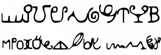 Afaka Roman Font OTHER CHARS