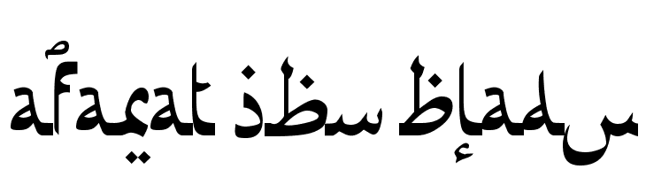 Afarat ibn Blady  Frei Schriftart Herunterladen