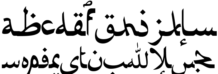 Afarat ibn Blady Font LOWERCASE