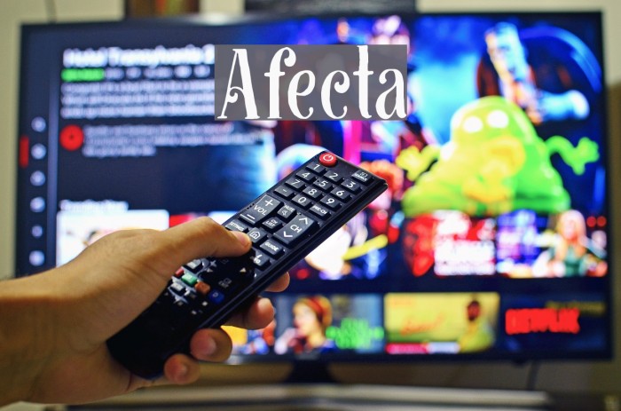 Afecta Font examples