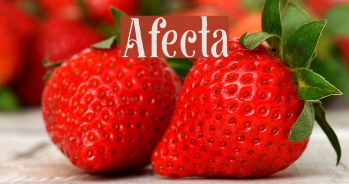 Afecta Font examples