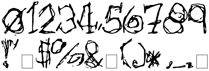 Afectionless Font OTHER CHARS
