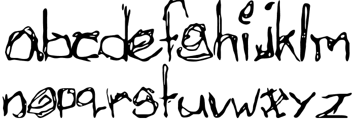 Afectionless Font LOWERCASE