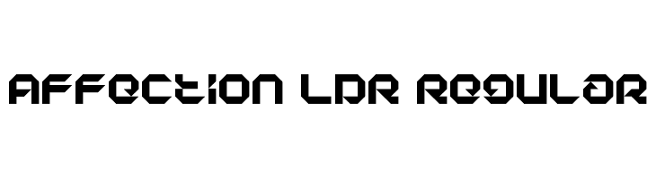 Affection LDR Regular  Скачать бесплатные шрифты