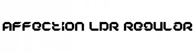 Affection LDR Regular  baixar fontes gratis