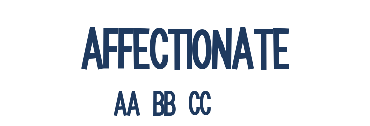 Affectionate Font Preview