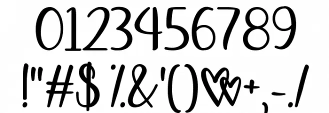 Affectionately Yours Font OTHER CHARS