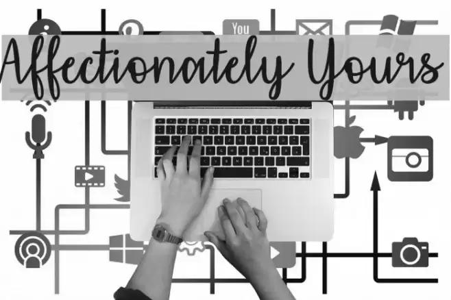 Affectionately Yours Font examples