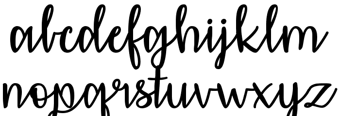 Affectionately Yours Font LOWERCASE