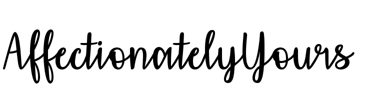 AffectionatelyYours Font
