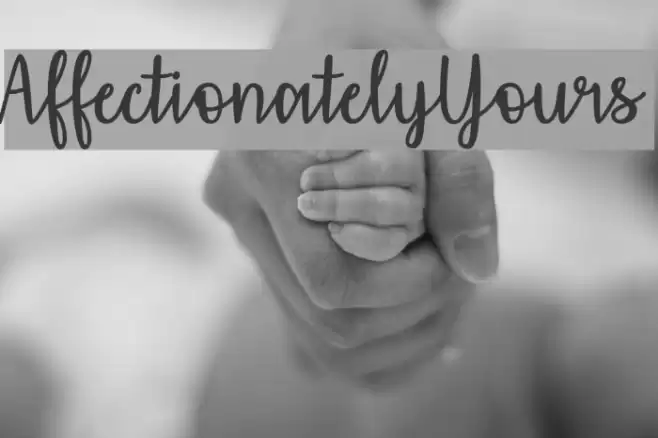 AffectionatelyYours Font examples