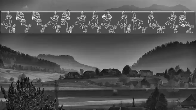 Affenschaukel Font examples