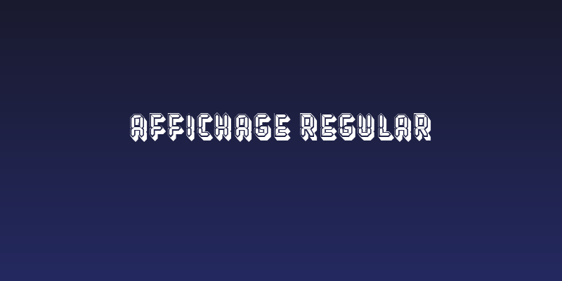 Affichage Regular Social Header
