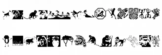 AffigMonkeys Schriftart Groß