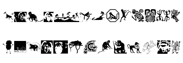 AffigMonkeys フォント 小文字