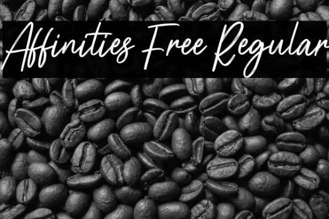 Affinities Free Regular Font examples