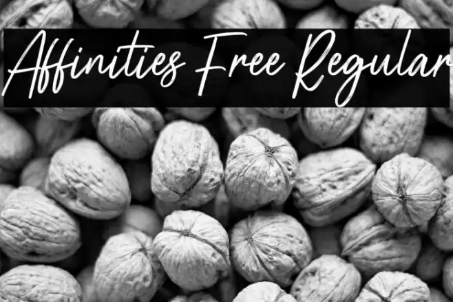 Affinities Free Regular Font examples