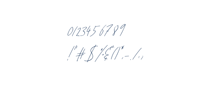 Affinity All Caps Italic Other Characters