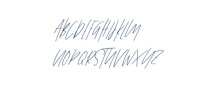 Affinity All Caps Italic Uppercase