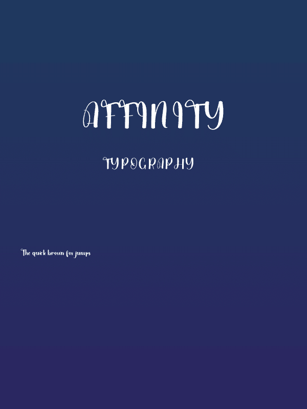 Affinity Poster