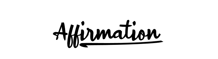Affirmation_  Frei Schriftart Herunterladen