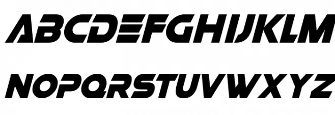 Affirmative Italic خط أحرف كبيرة