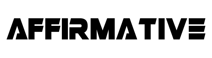 Affirmative  フリーフォントのダウンロード