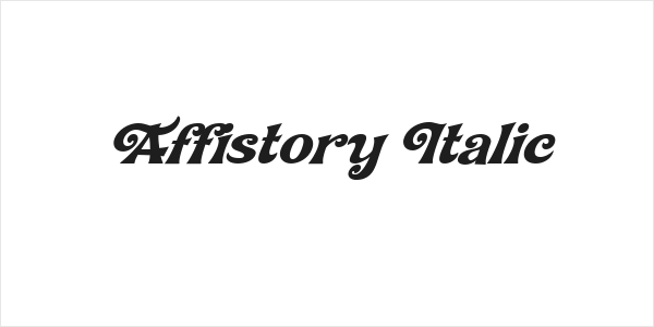 Affistory Italic Logo