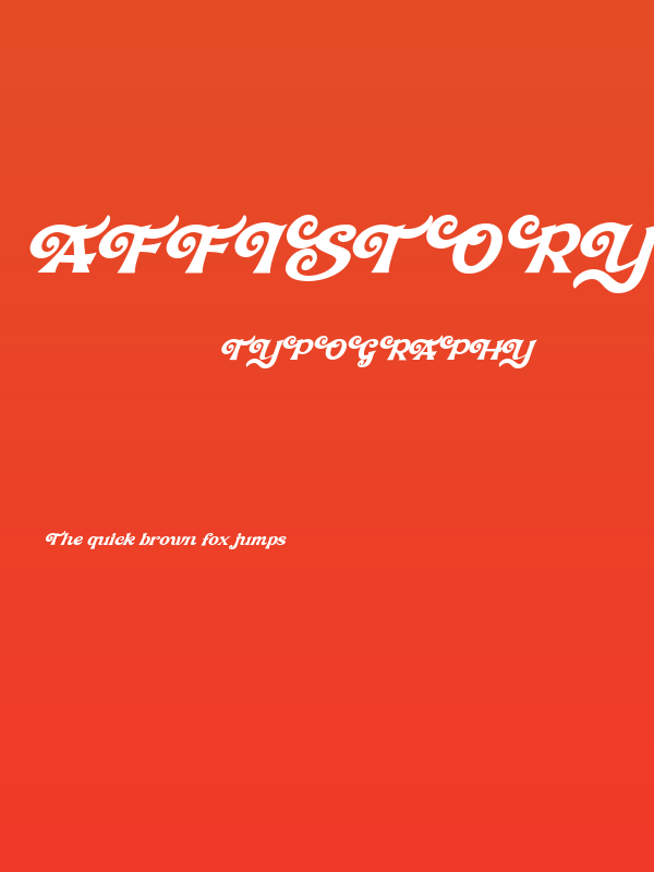 Affistory Italic Poster