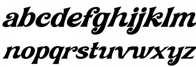 Affistory Italic フォント 小文字