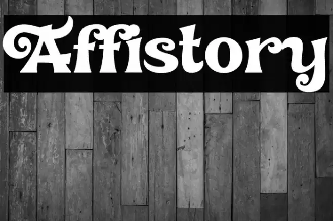 Affistory 字体 examples