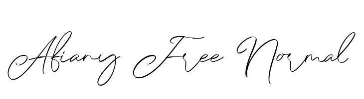 Afiany Free Normal  免费字体下载
