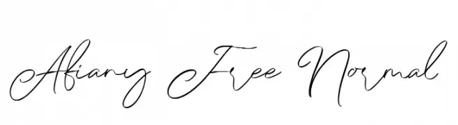 Afiany Free Normal  Скачать бесплатные шрифты