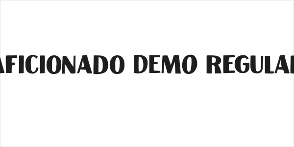 Aficionado DEMO Regular Logo