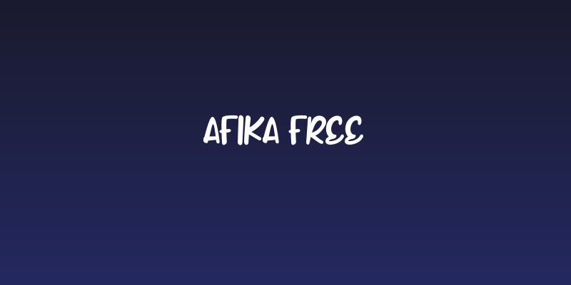 Afika FREE Social Header