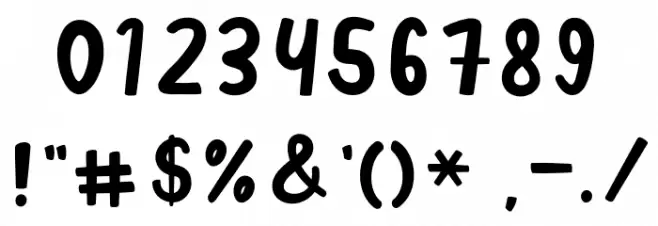 Afilia Font OTHER CHARS