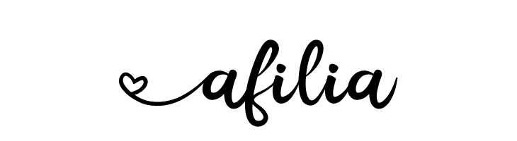 Afilia  フリーフォントのダウンロード